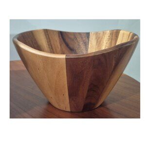 Acacia Wood Bowl (12"W x 7"H)